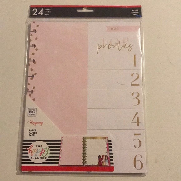 Happy planner rongrong paper inserts